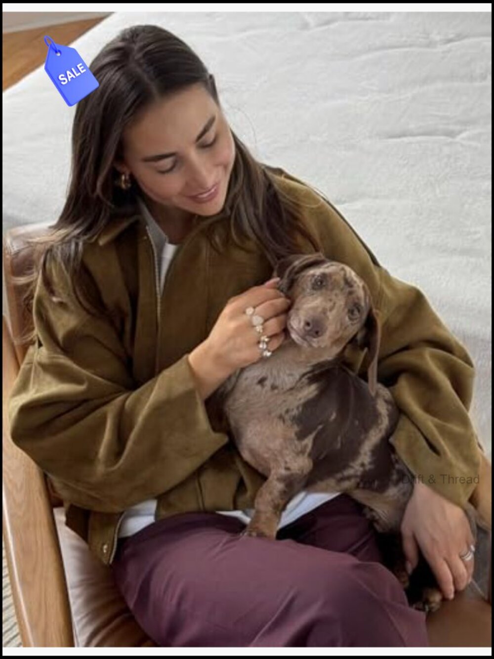 Faux Suede Bomber Jacket Oversized Batwing Long Sleeve Cropped Coat Streetwear - Picture 5 of 7